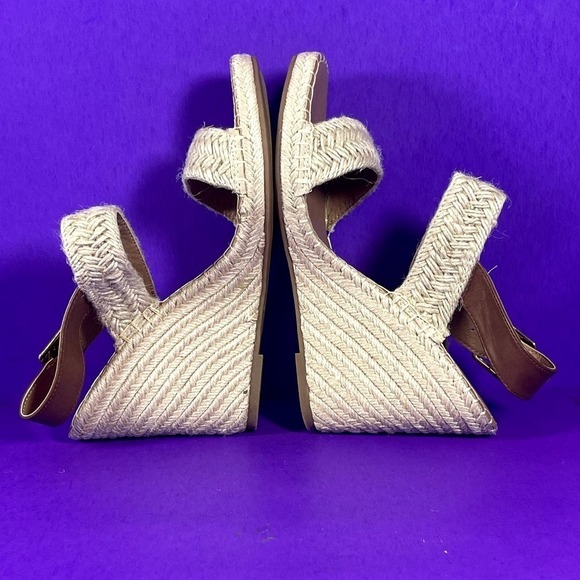 Steve Madden Women's Natural Raffia Uri Wedge‎ Sandals Shoe Size 10-NEW - Picture 6 of 10